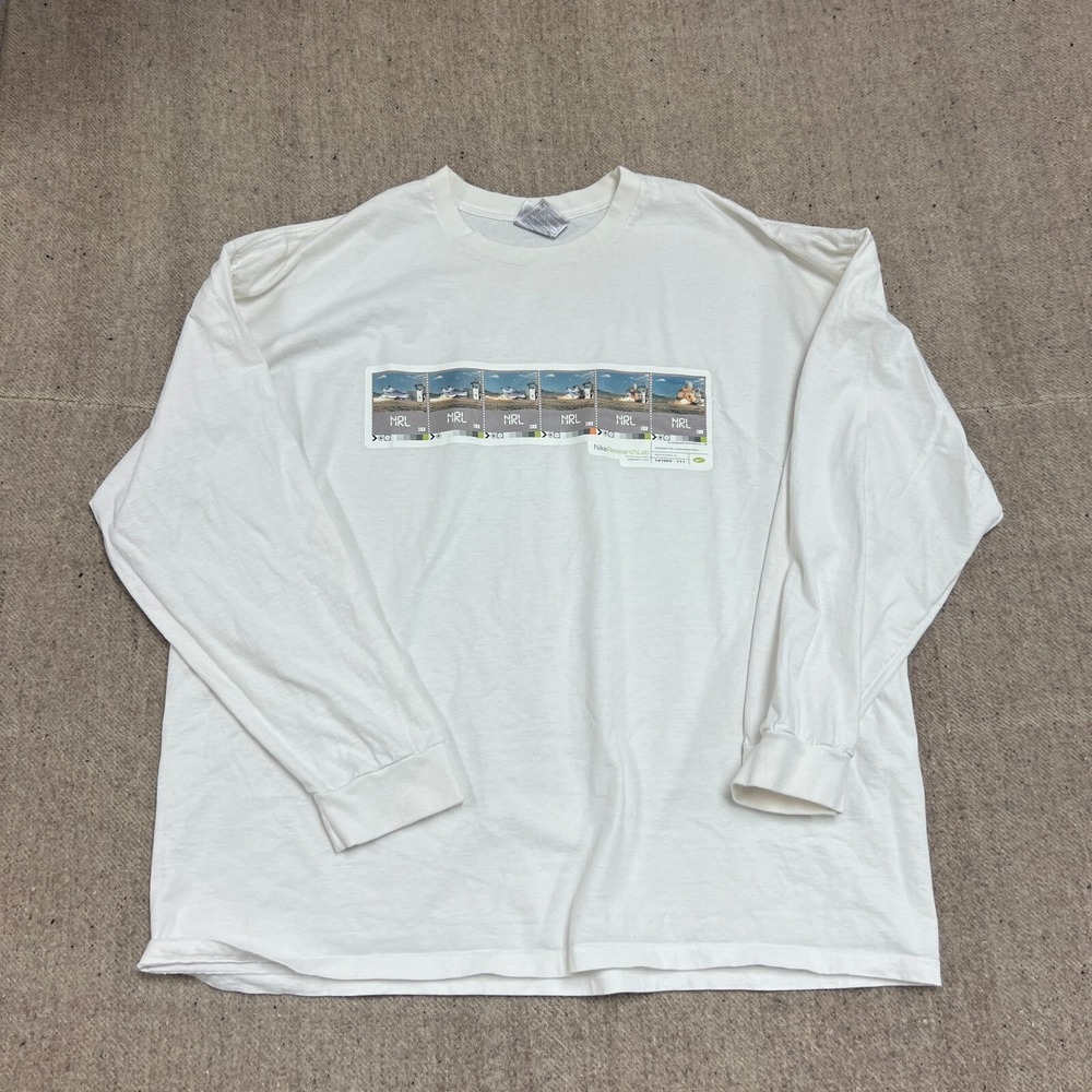 Vintage Nike Research Lab Shirt XXL White 2000s Long Sleeve USA